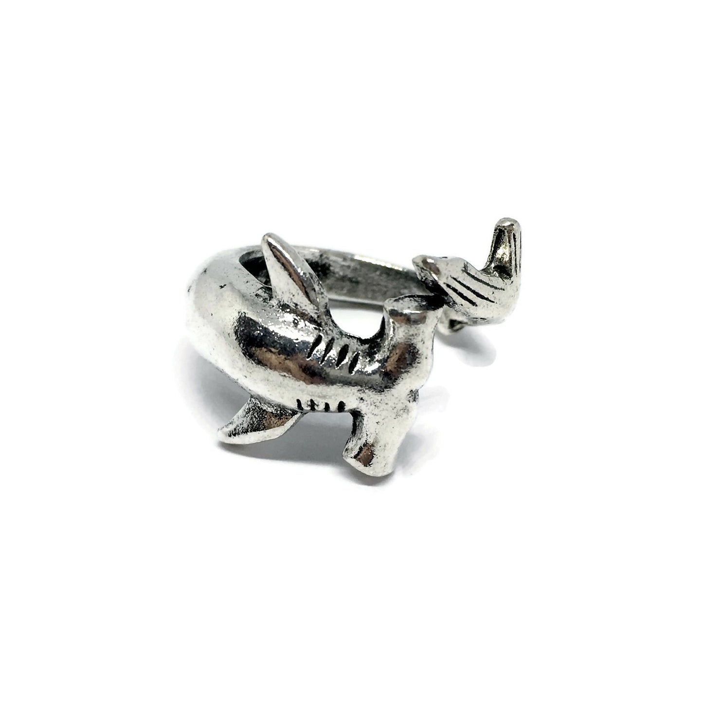 Hammerhead Shark Band Ring