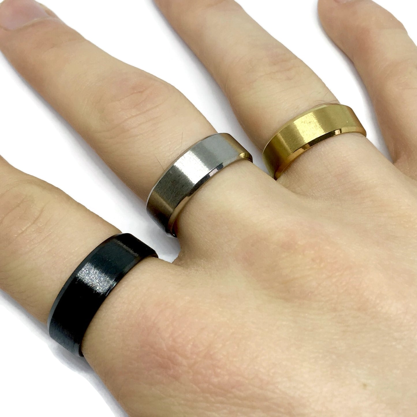 Stainless Steel Plain Band Ring