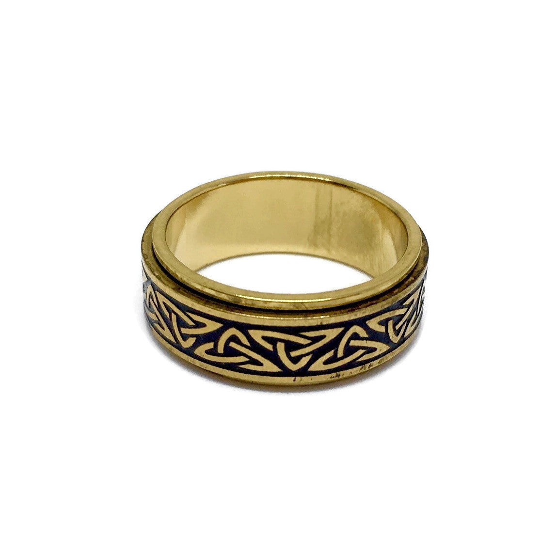 Celtic Pattern Spinning Band Ring