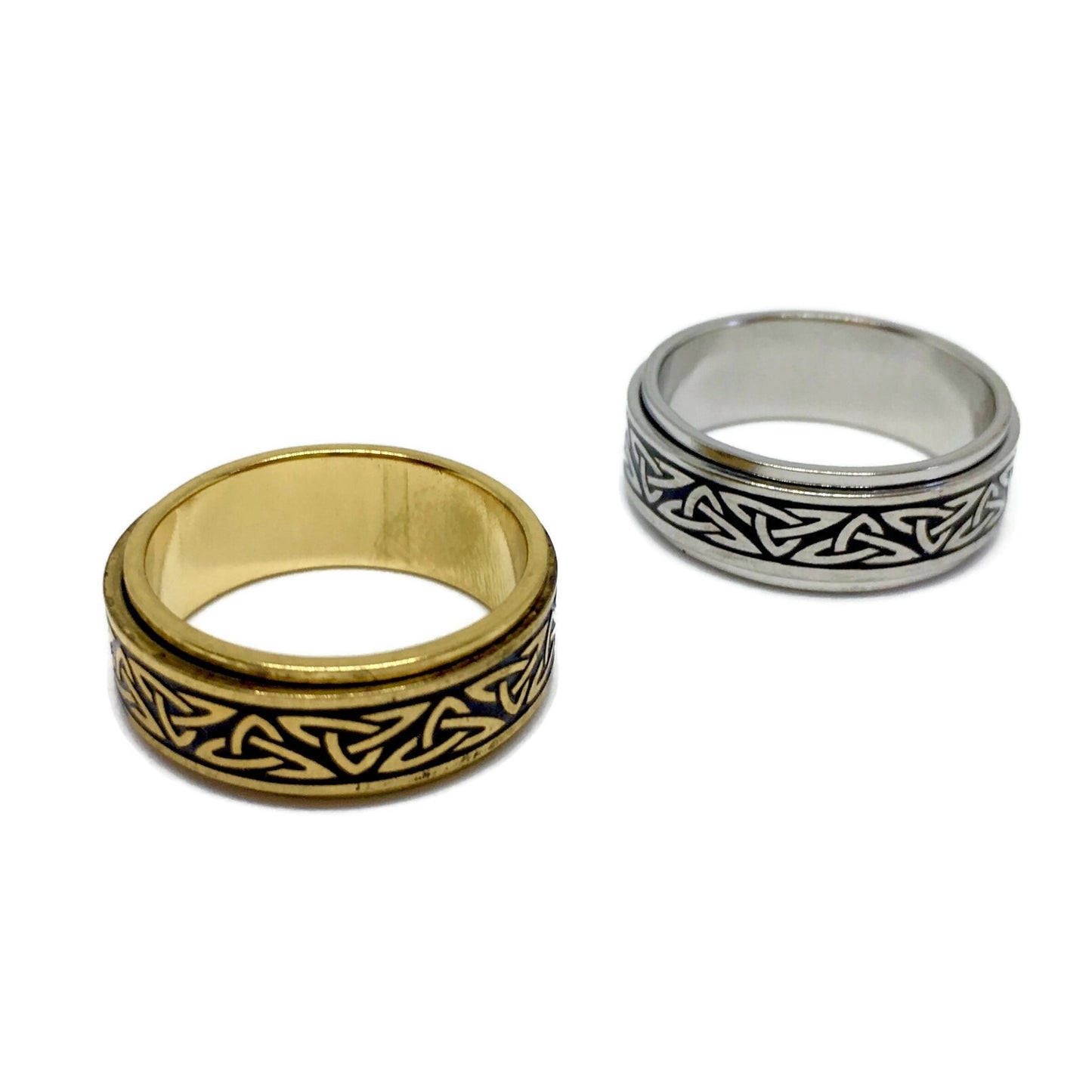 Celtic Pattern Spinning Band Ring