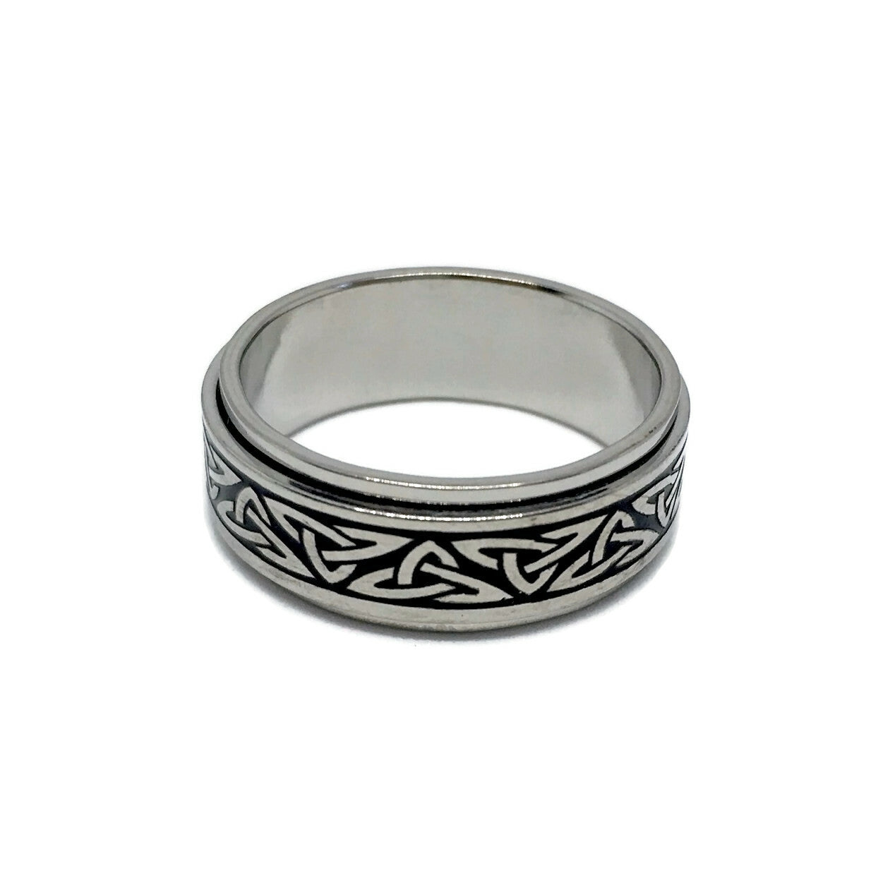Celtic Pattern Spinning Band Ring