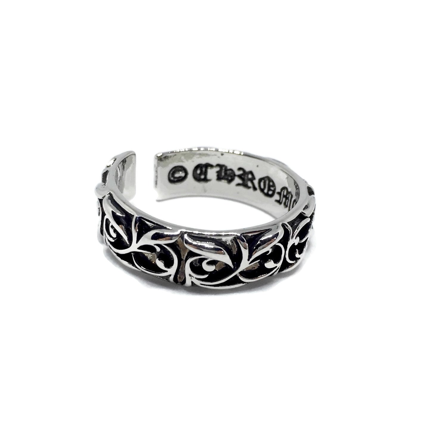 Paisley Pattern Adjustable Band Ring