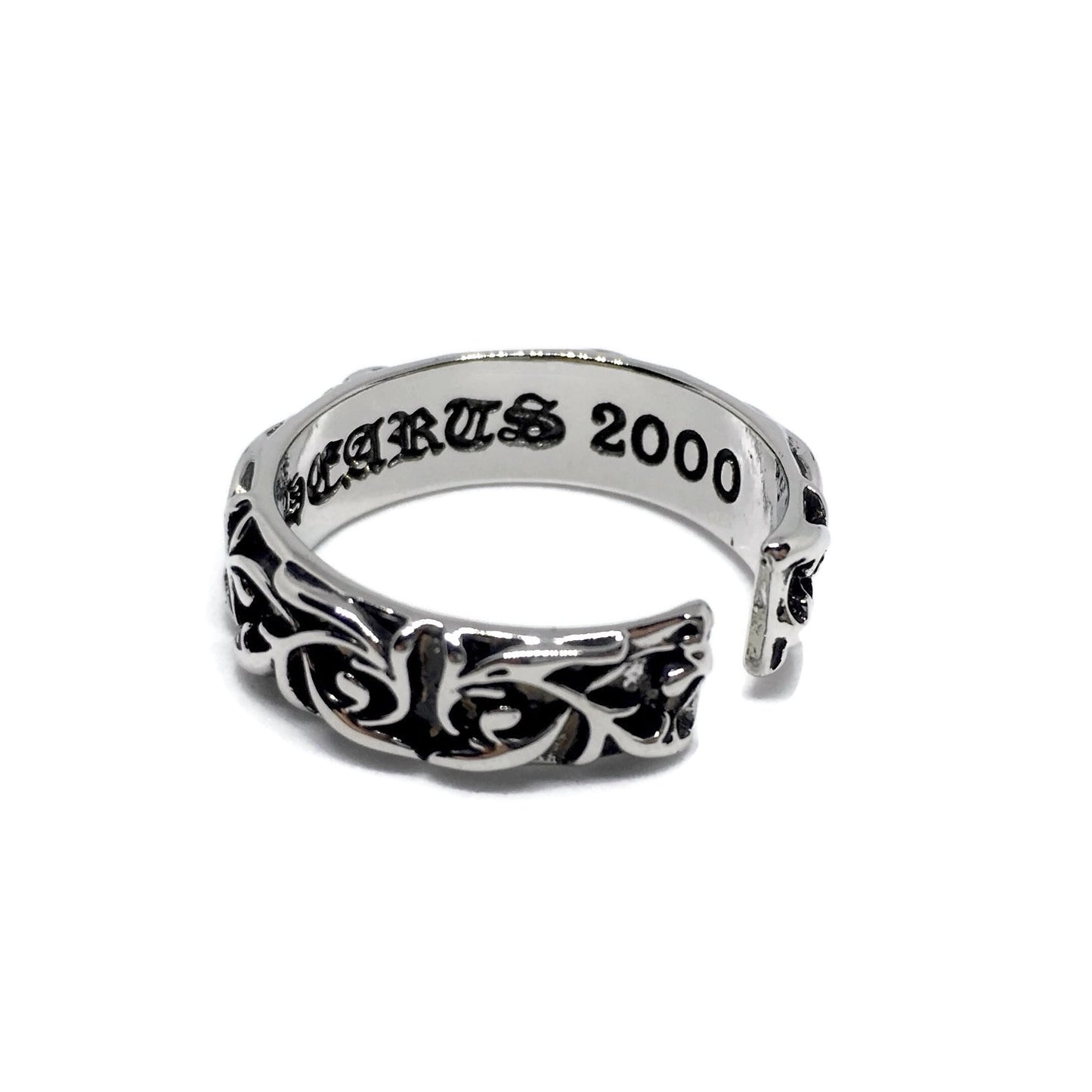 Paisley Pattern Adjustable Band Ring