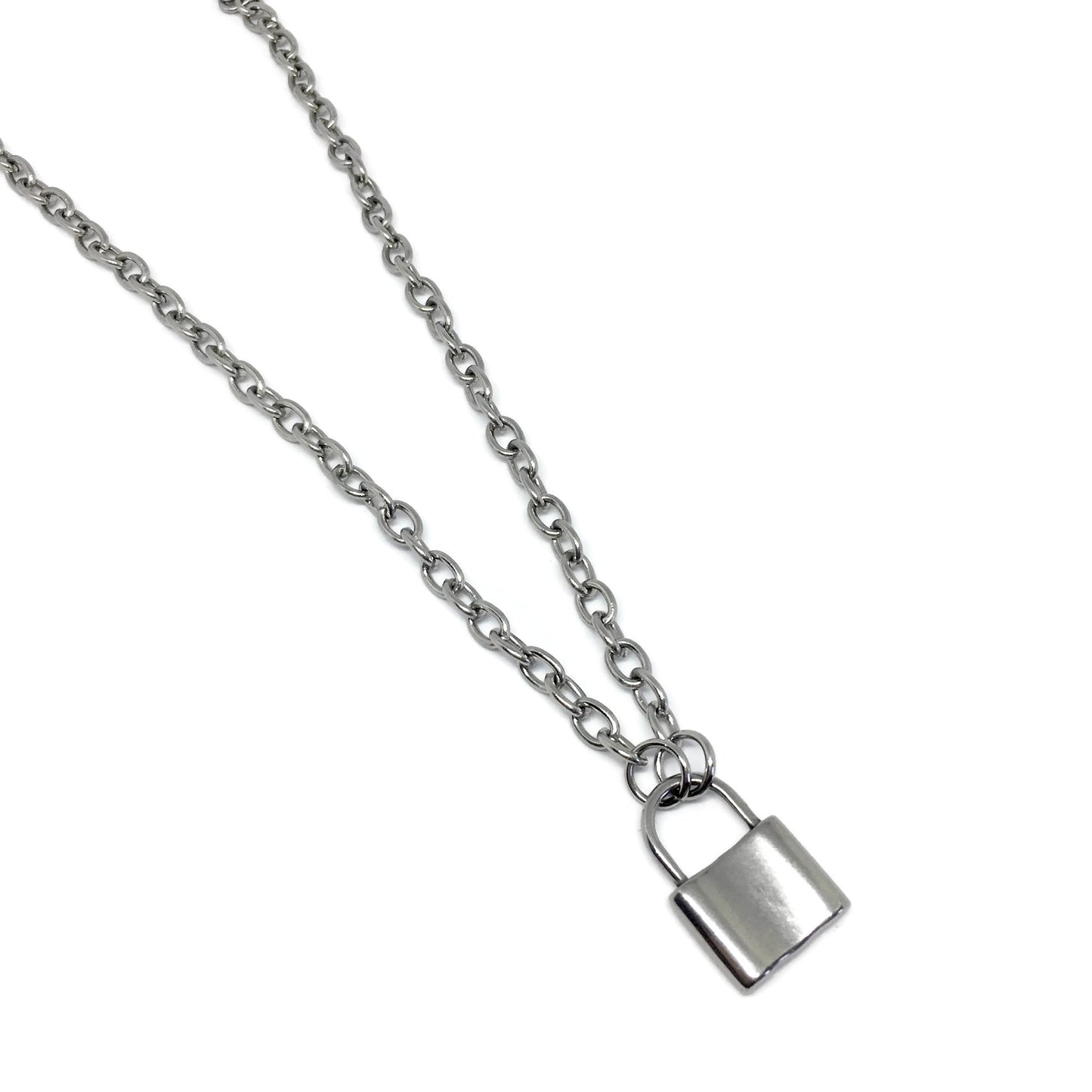 Chunky Padlock Link Necklace