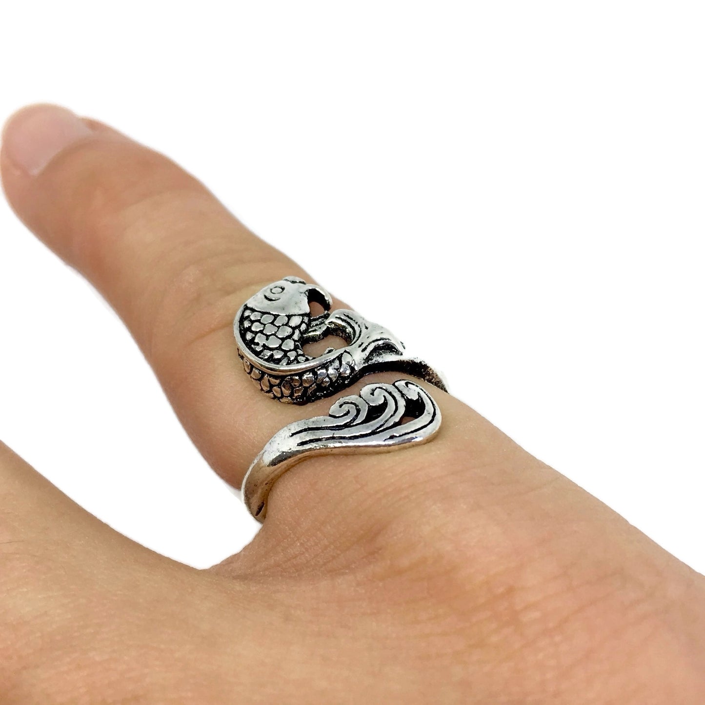 Asian Koi Carp Wraparound Ring