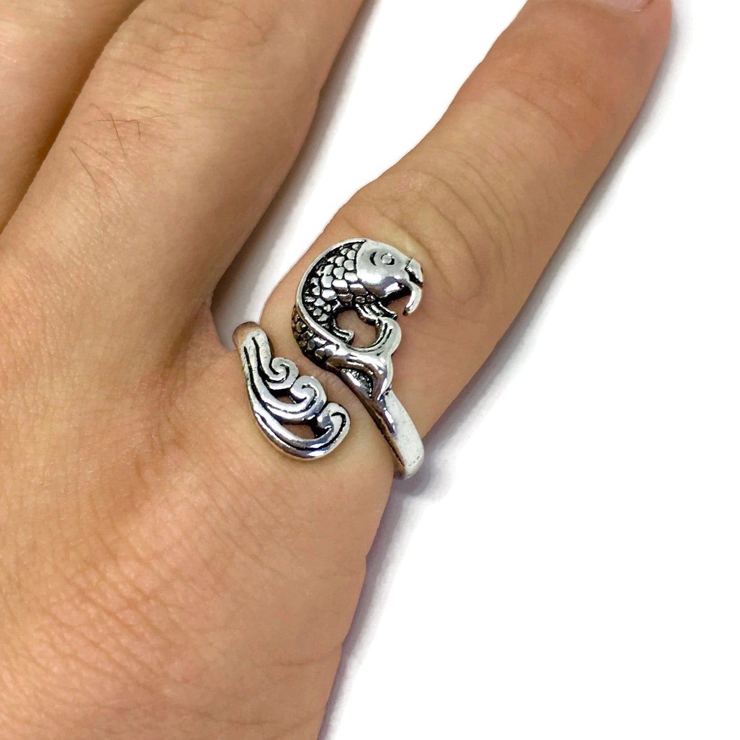 Asian Koi Carp Wraparound Ring