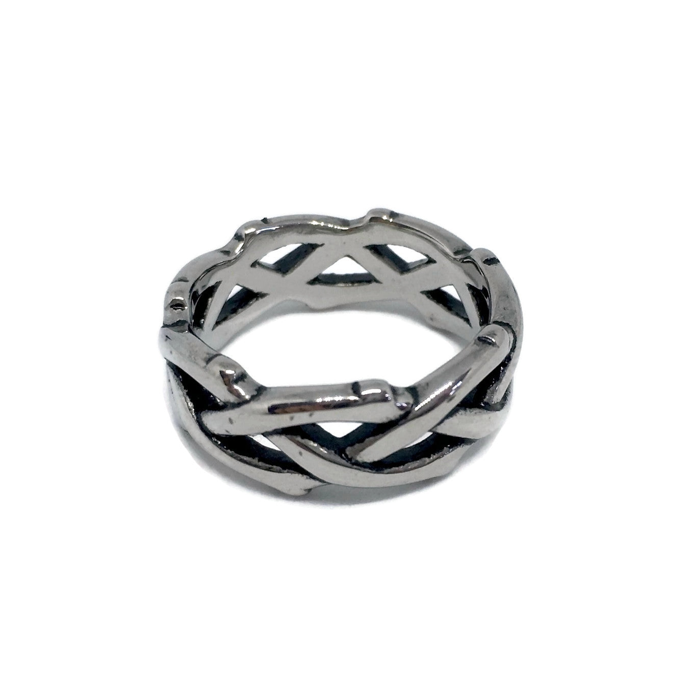 Barbed Wire Thorns Band Ring