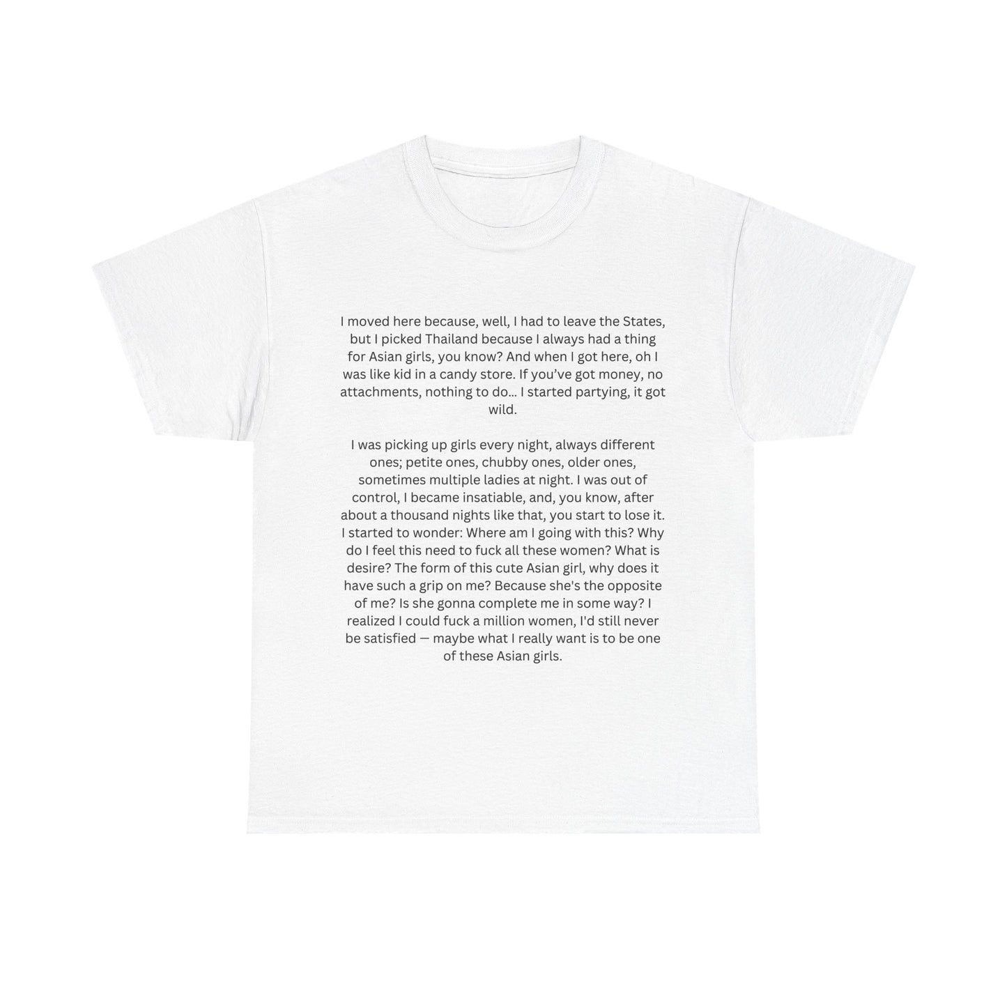 White Lotus Asian Girl Speech T-Shirt