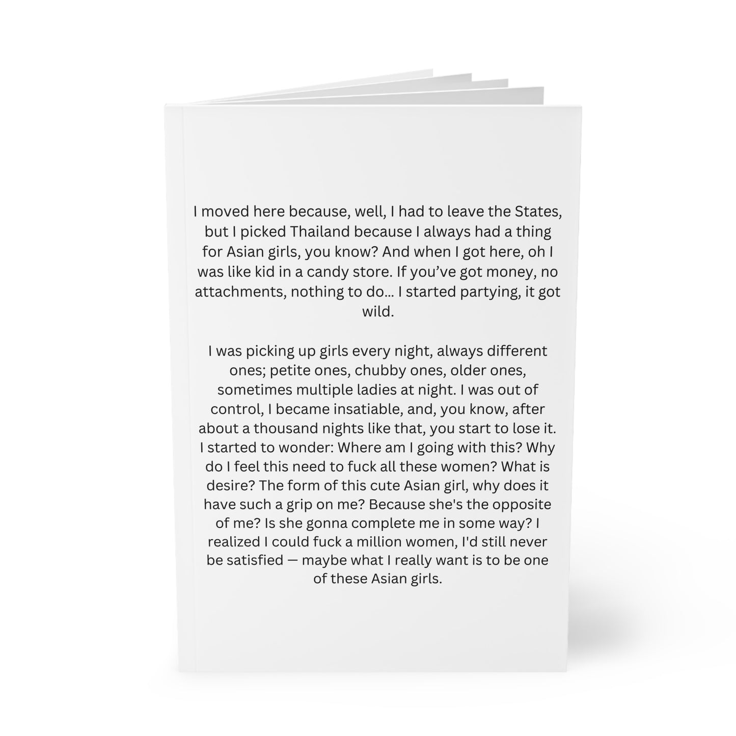 White Lotus Asian Girl Speech Journal