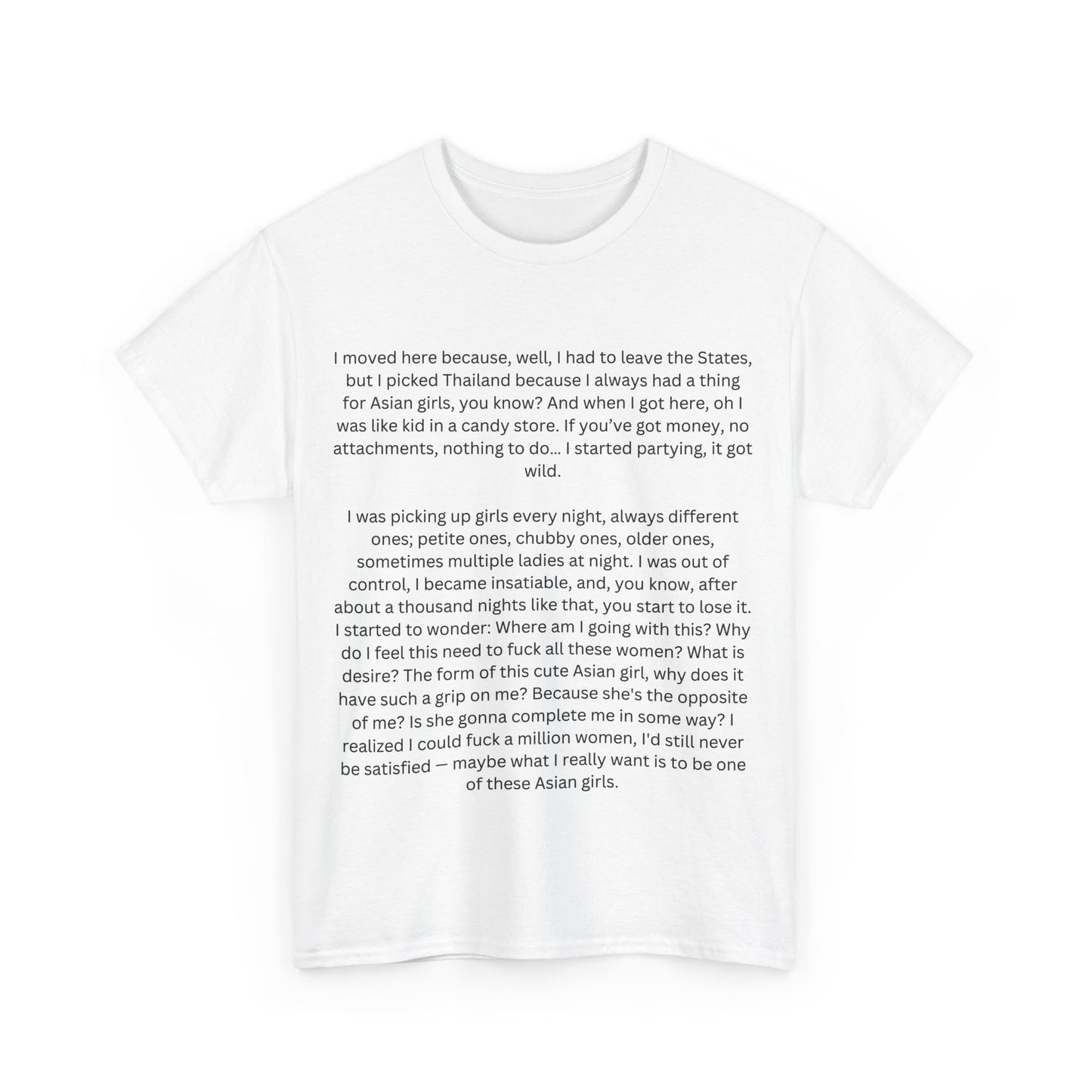 White Lotus Asian Girl Speech T-Shirt