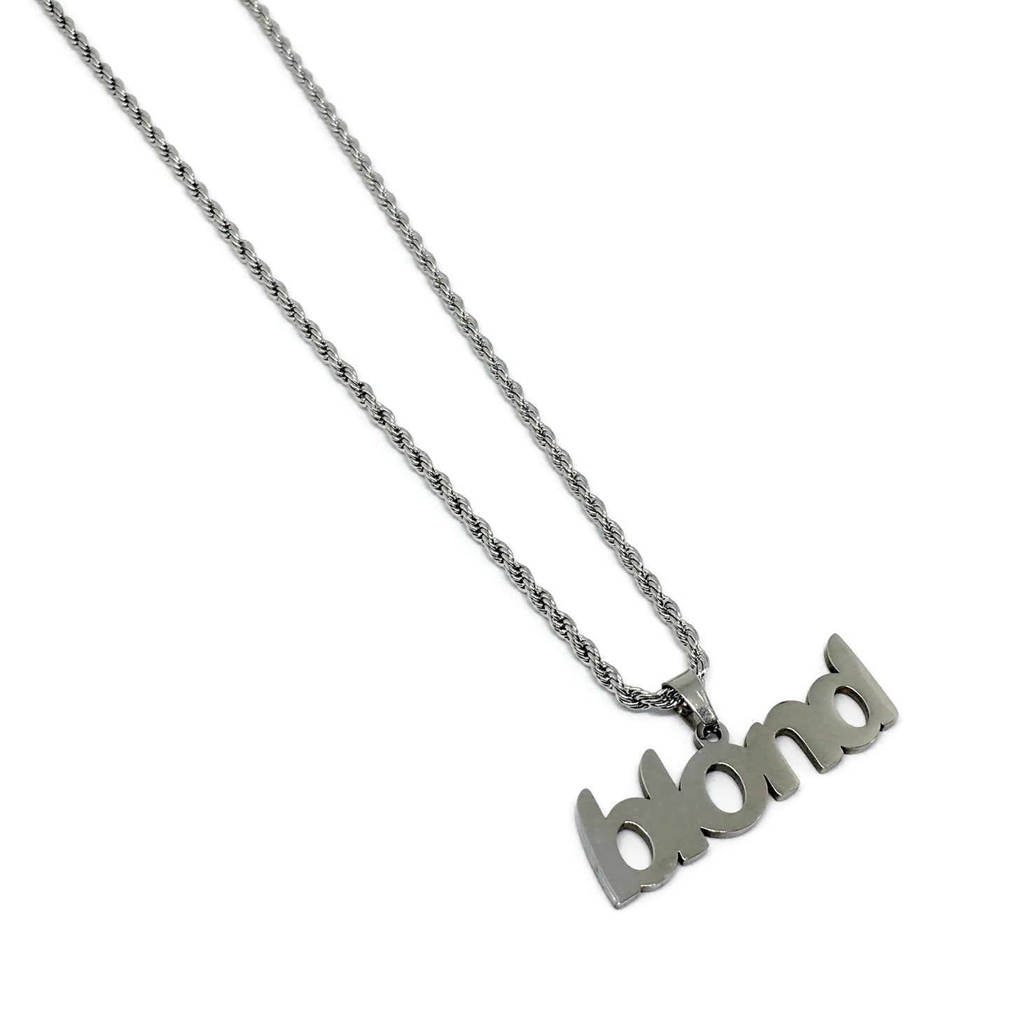 Blond Stainless Steel Bold Necklace