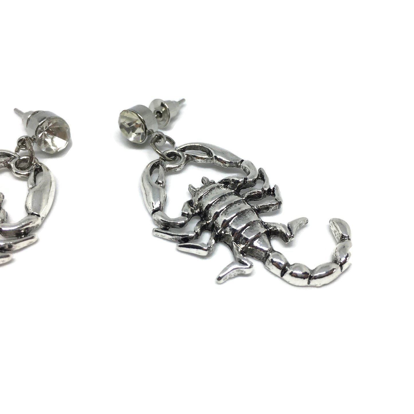 Iced Scorpion Dangle Earrings