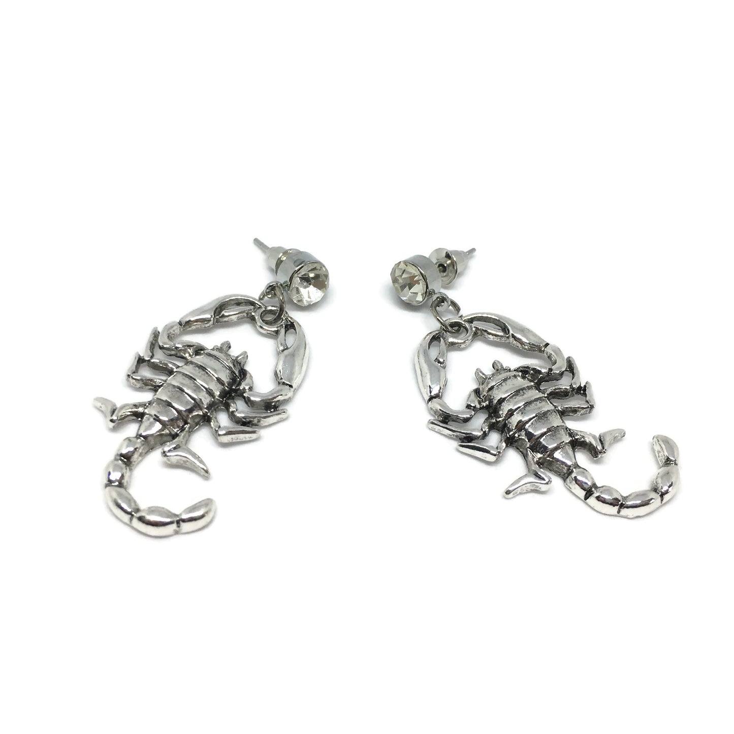 Iced Scorpion Dangle Earrings