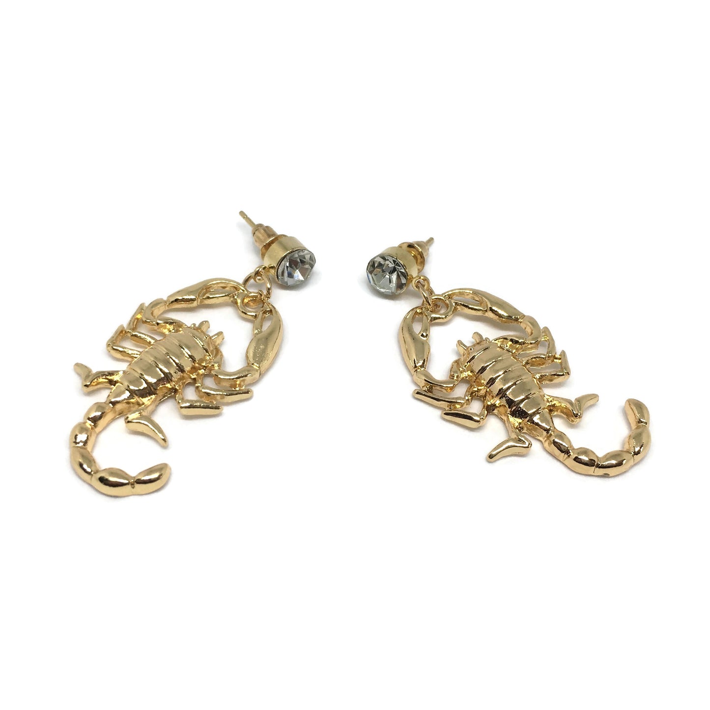 Iced Scorpion Dangle Earrings