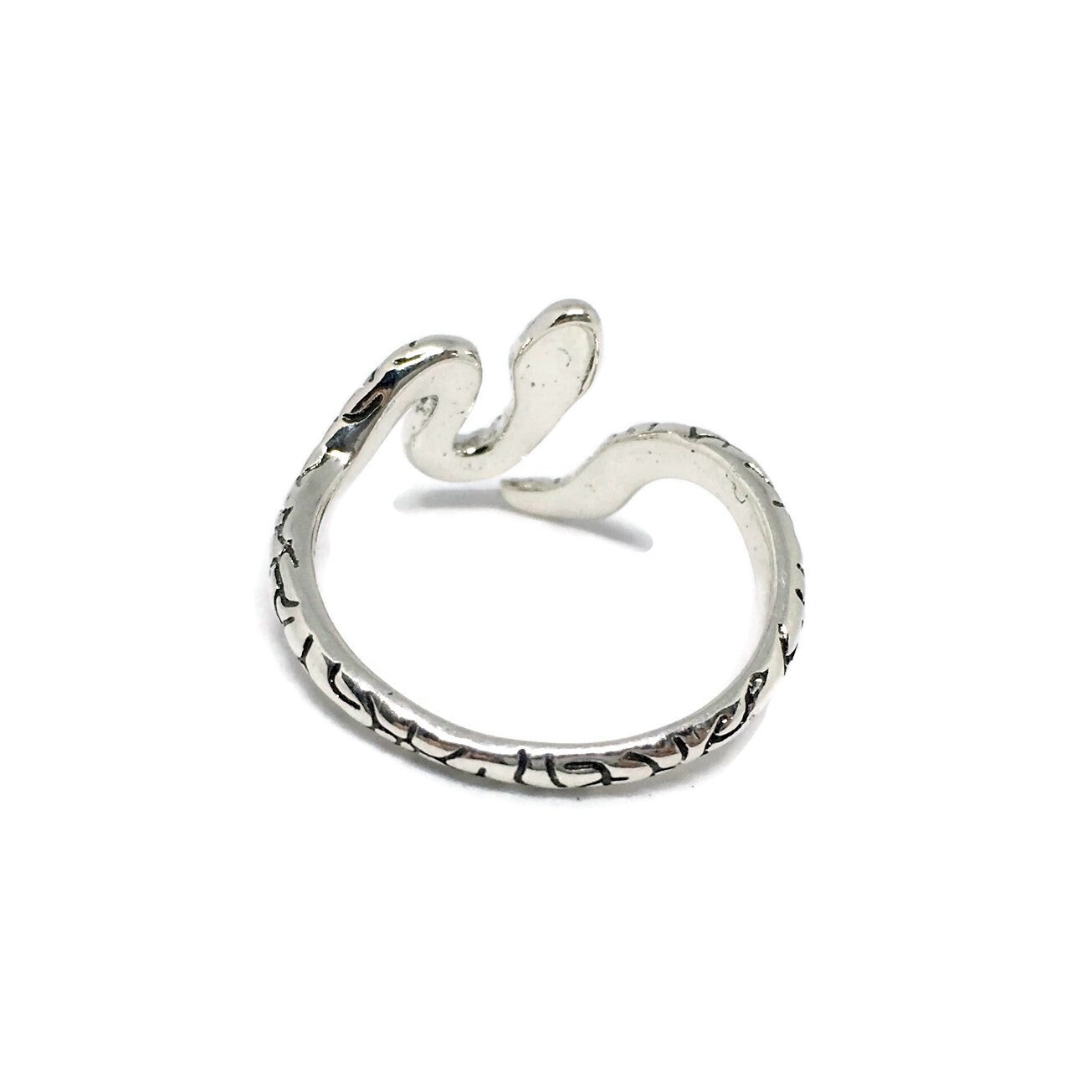 Black Mamba Adjustable Snake Ring