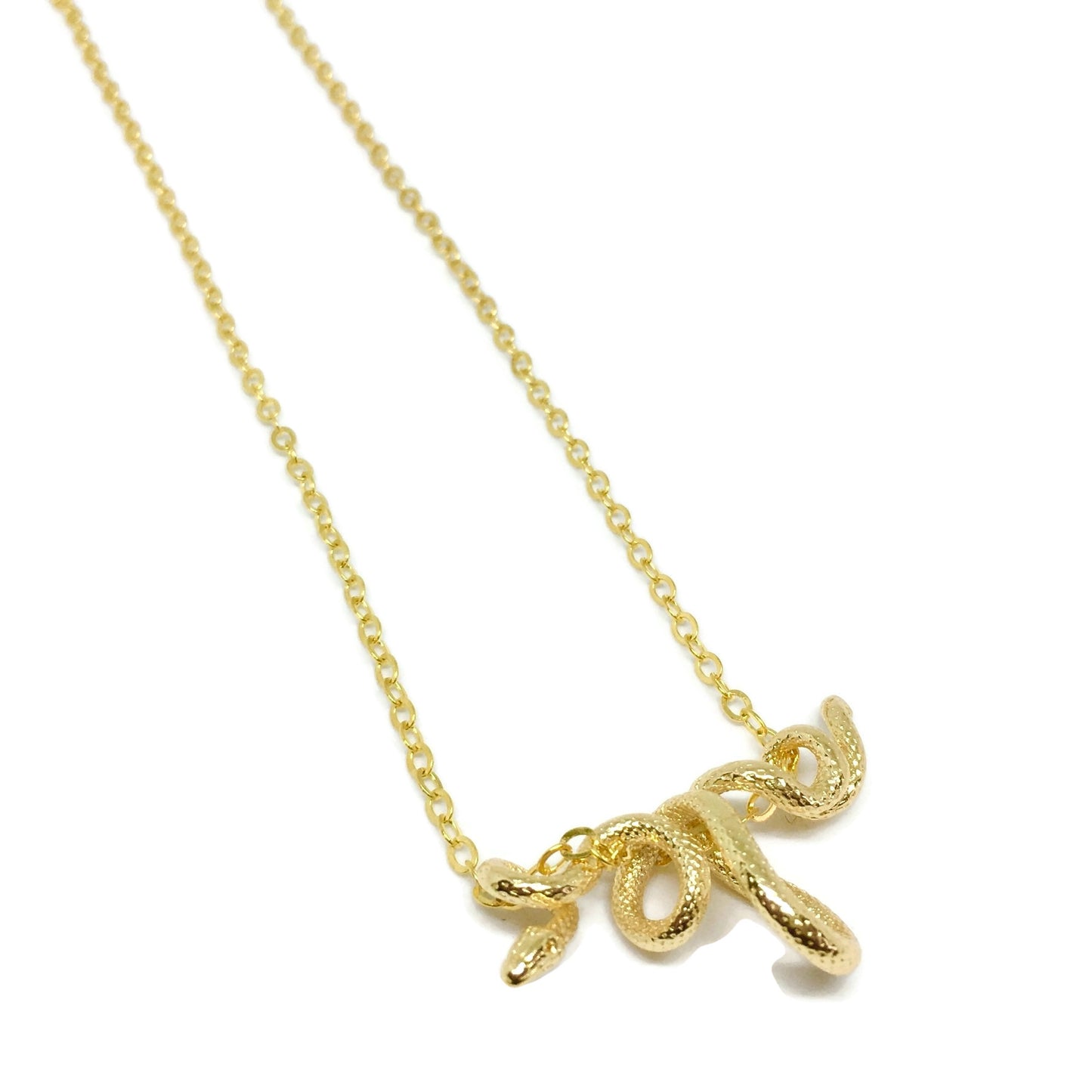 Black Mamba Hanging Snake Necklace