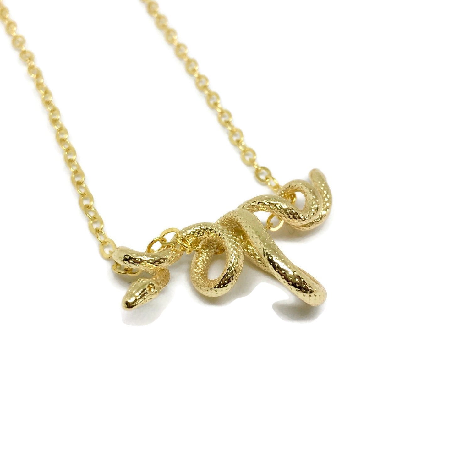 Black Mamba Hanging Snake Necklace
