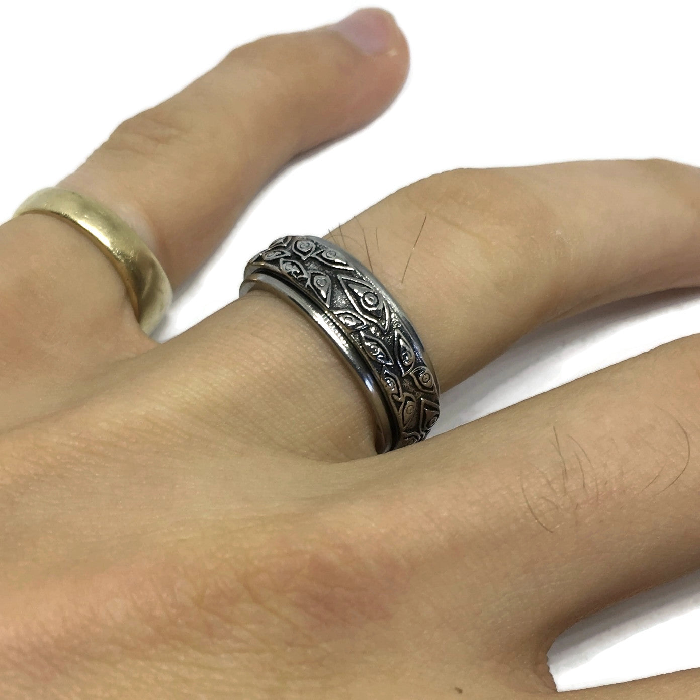 Third Eye Spinning Band Ring