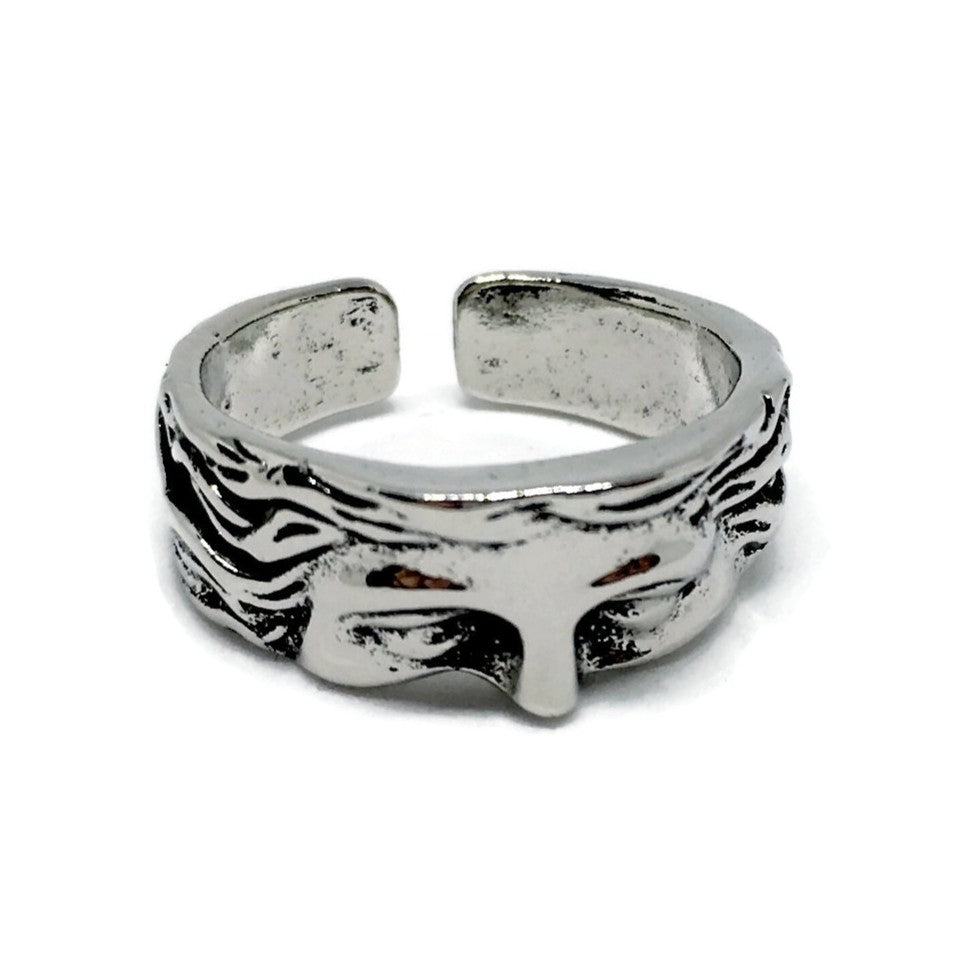 Ancient Half Face Adjustable Ring
