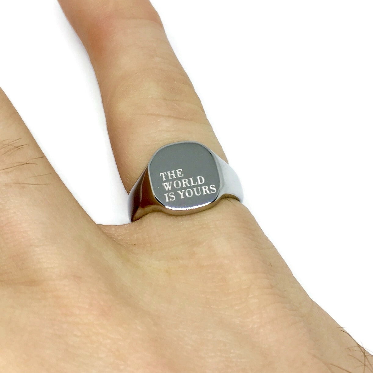 The World Is Yours Signet Ring