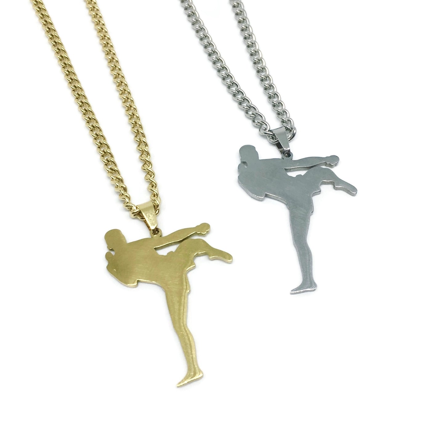 Muay Thai Kickboxer Necklace