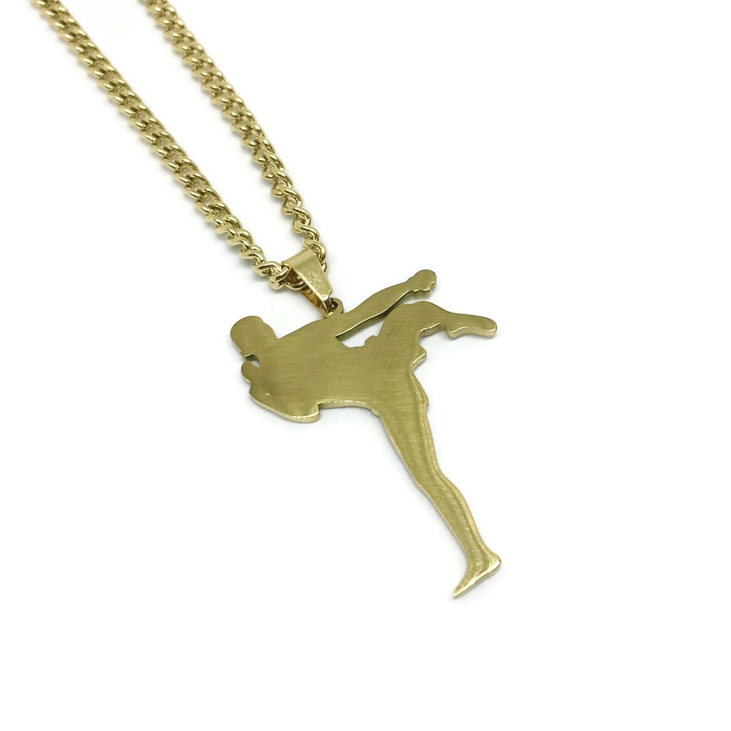 Muay Thai Kickboxer Necklace