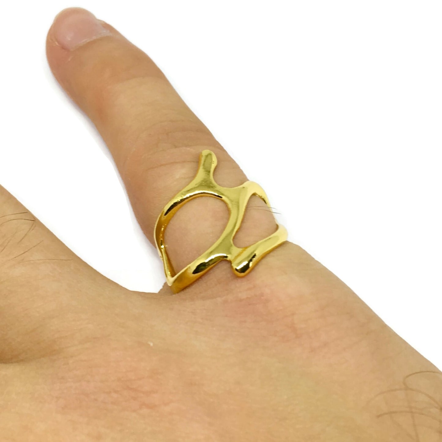 Art Deco Shape Wraparound Ring