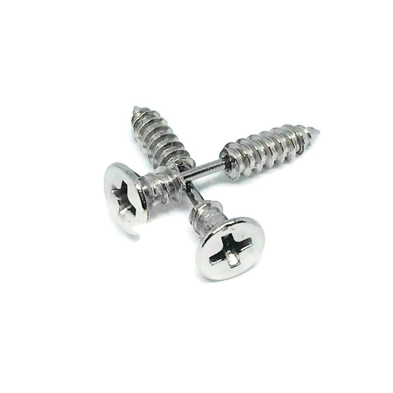 Stainless Steel Screw Earrings