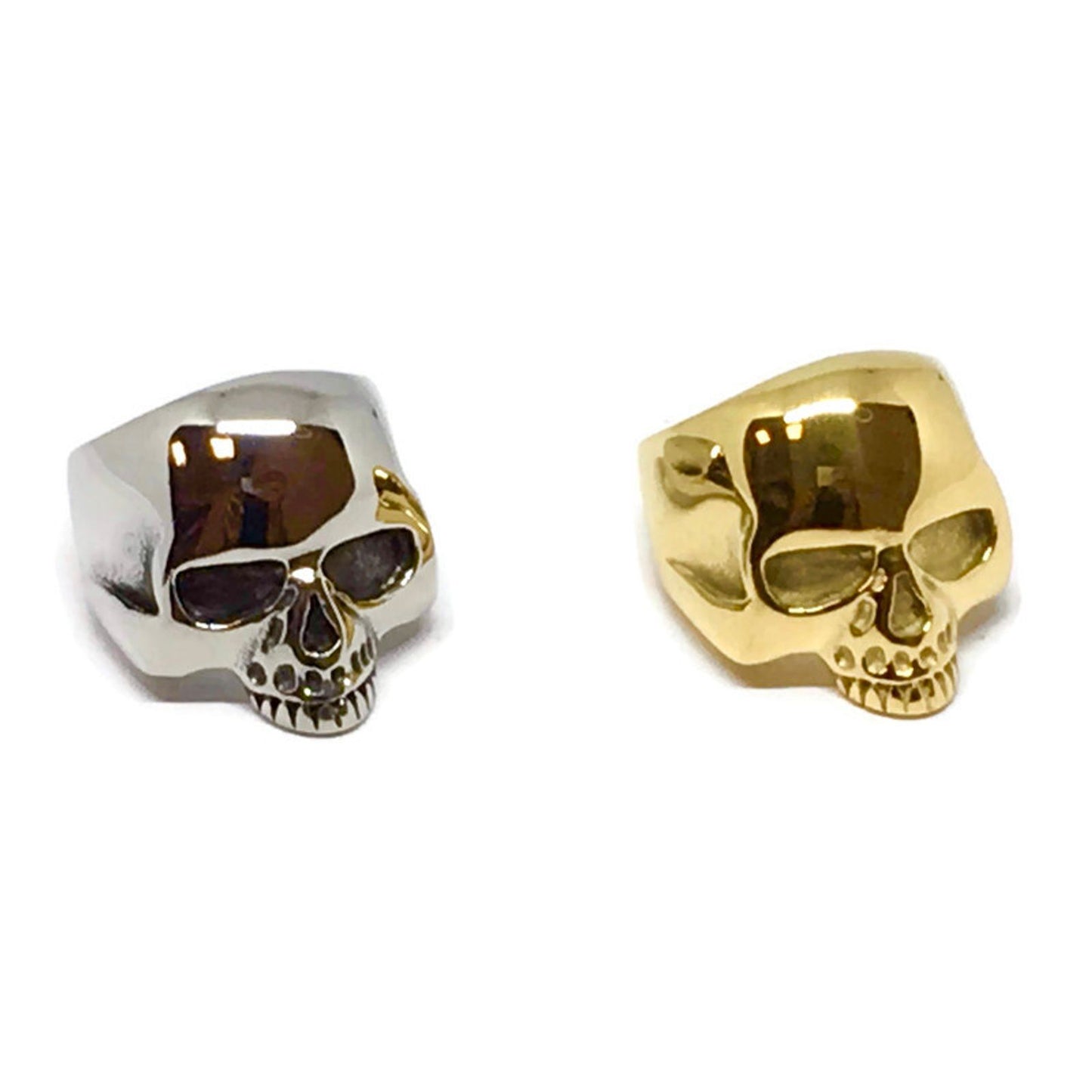 Half-Skull Stainless Steel Ring
