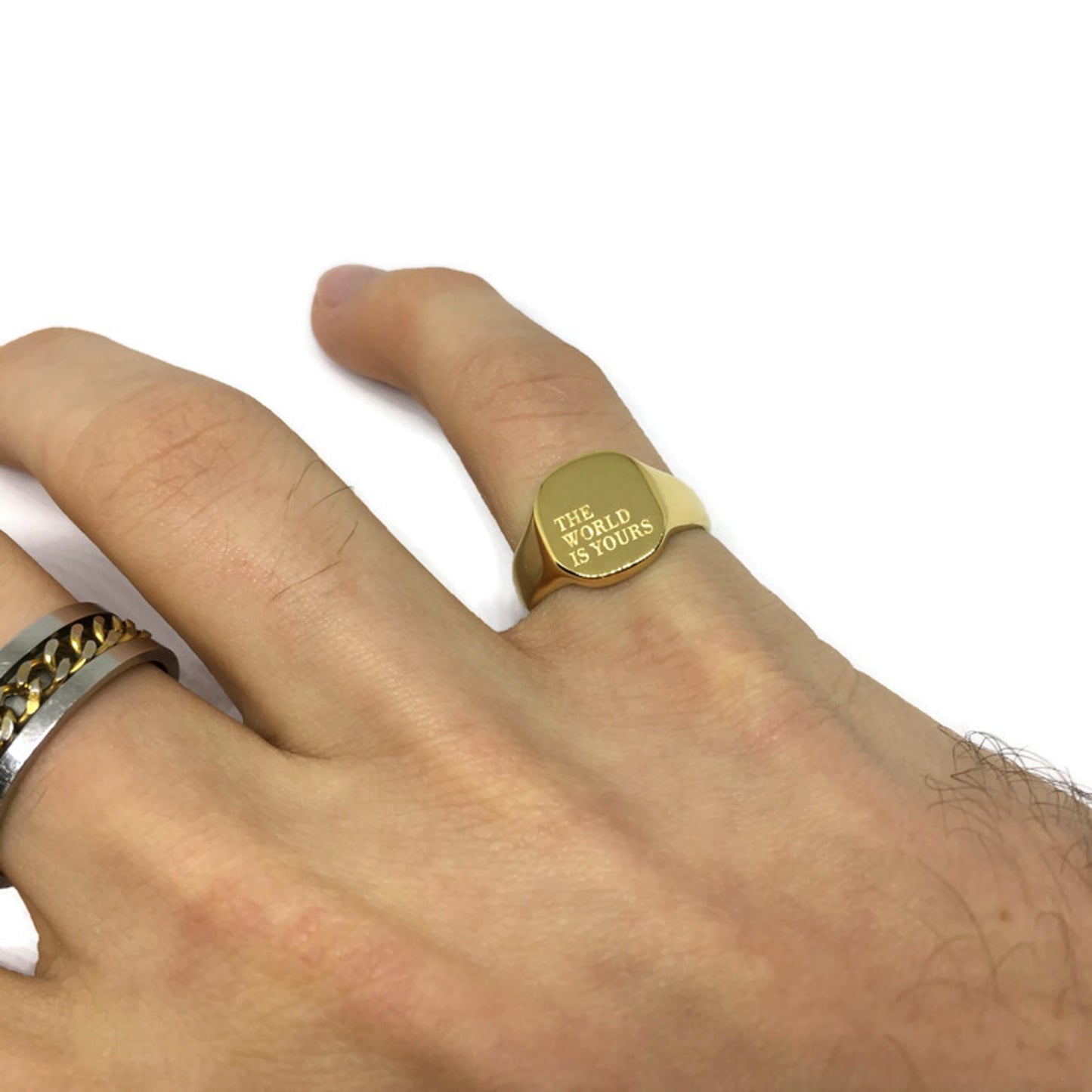 The World Is Yours Signet Ring