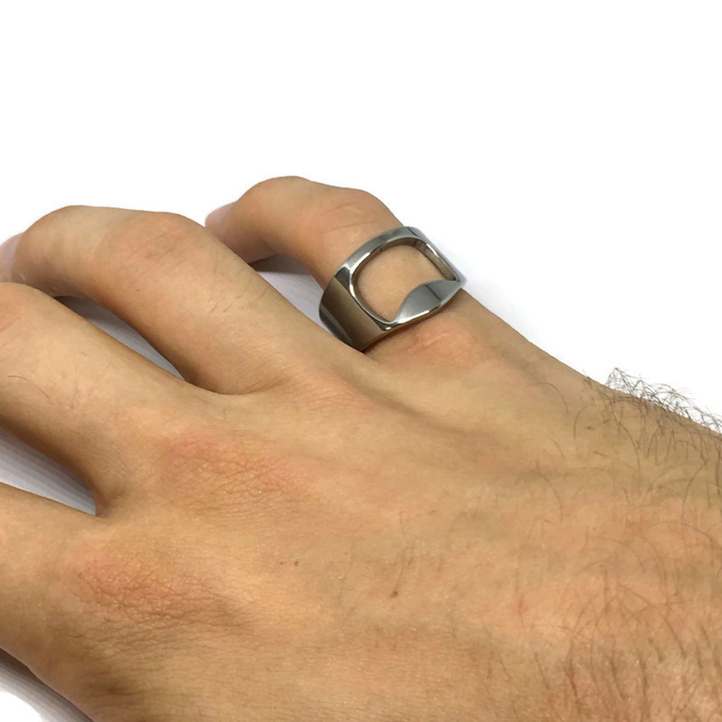 Bottle Opener Stainless Steel Ring