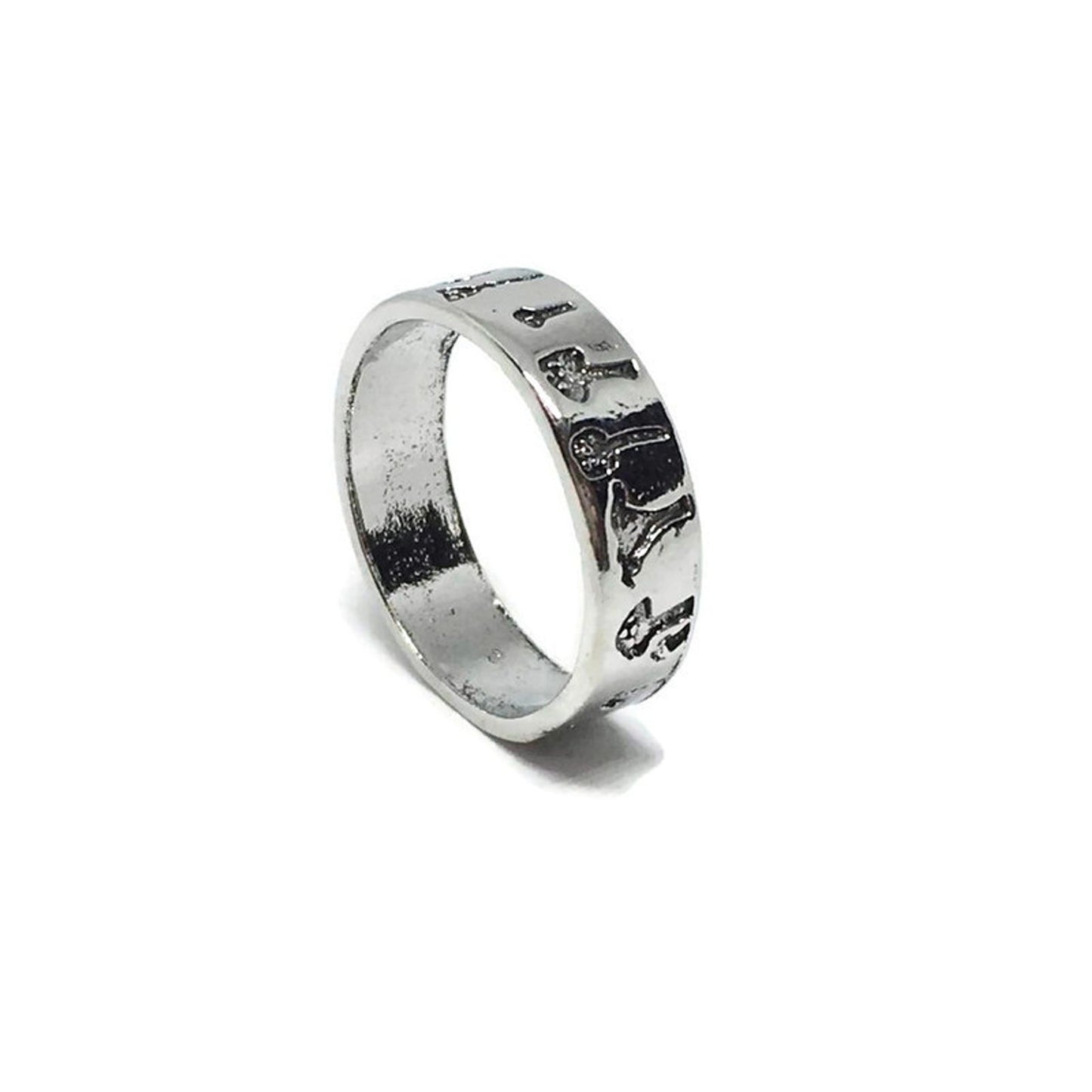 Magic Mushroom Art-Print Ring