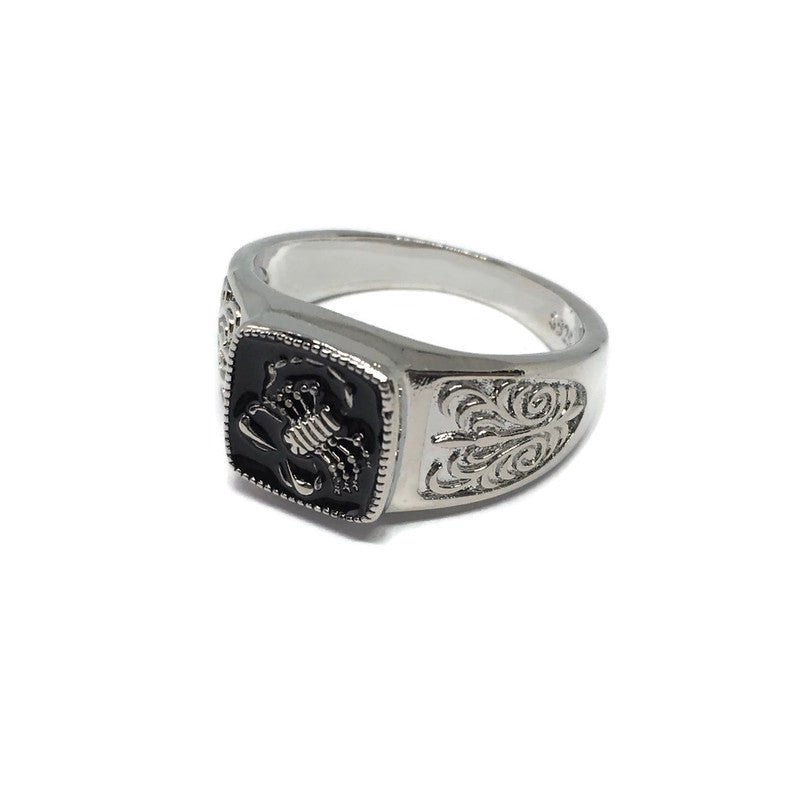 Scorpion Paisley Band Ring