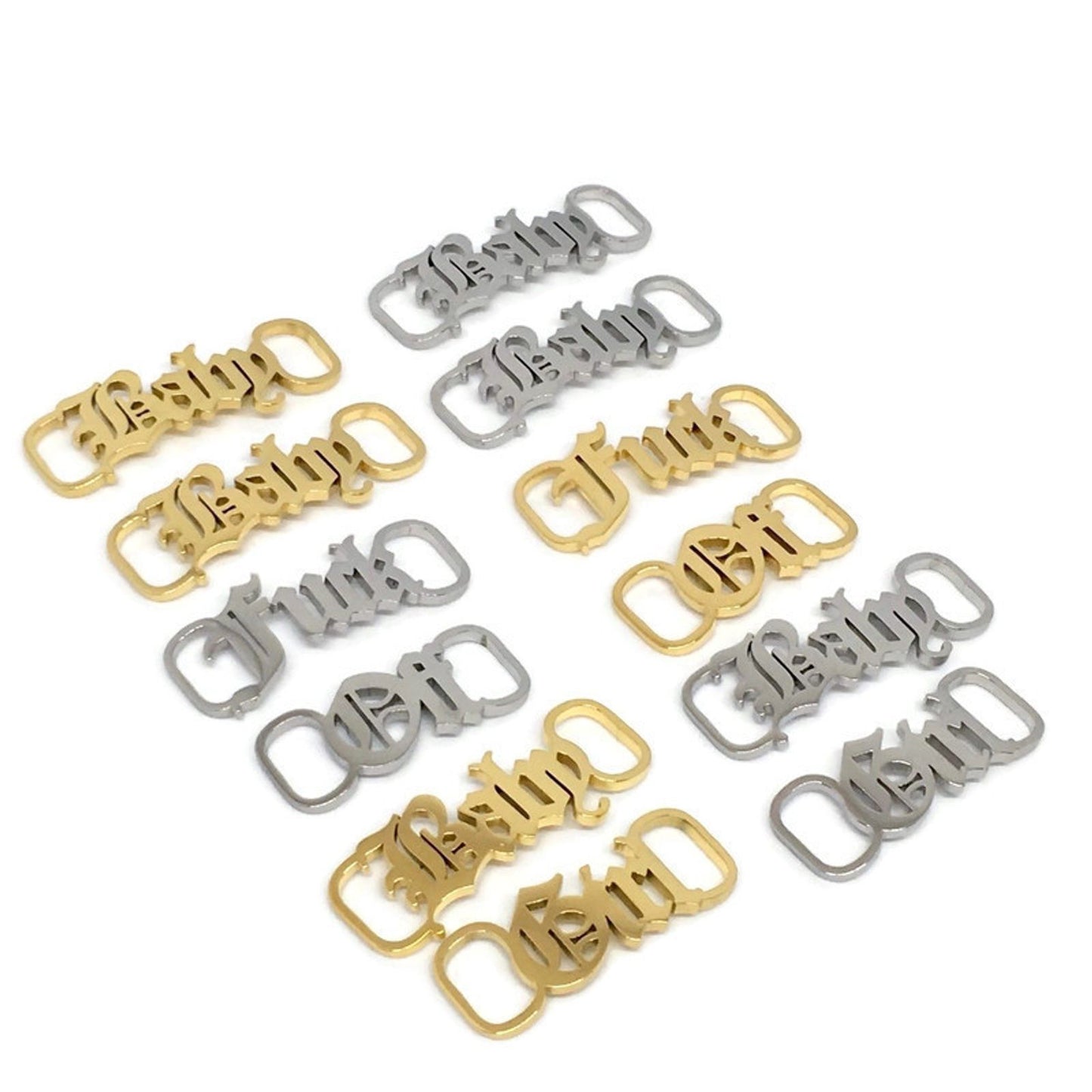 Fuck Off Shoelace Buckles