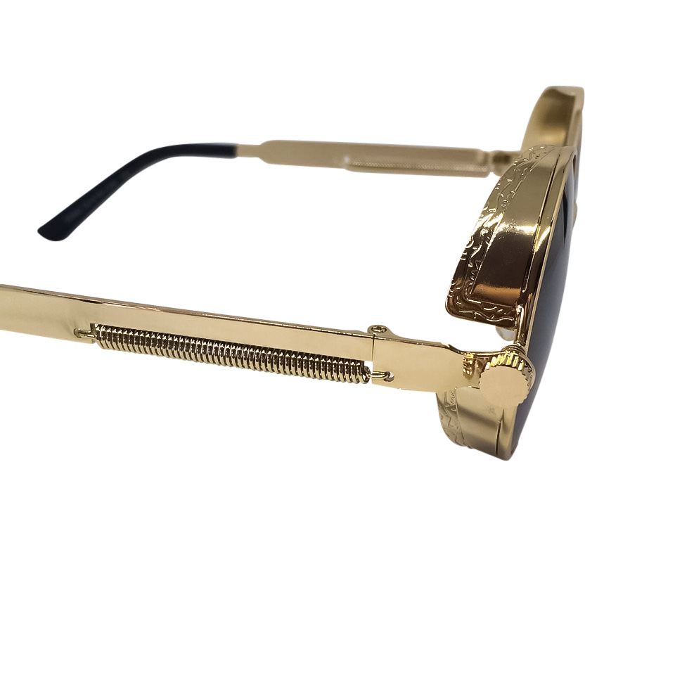 Framed Black x Gold Sunglasses