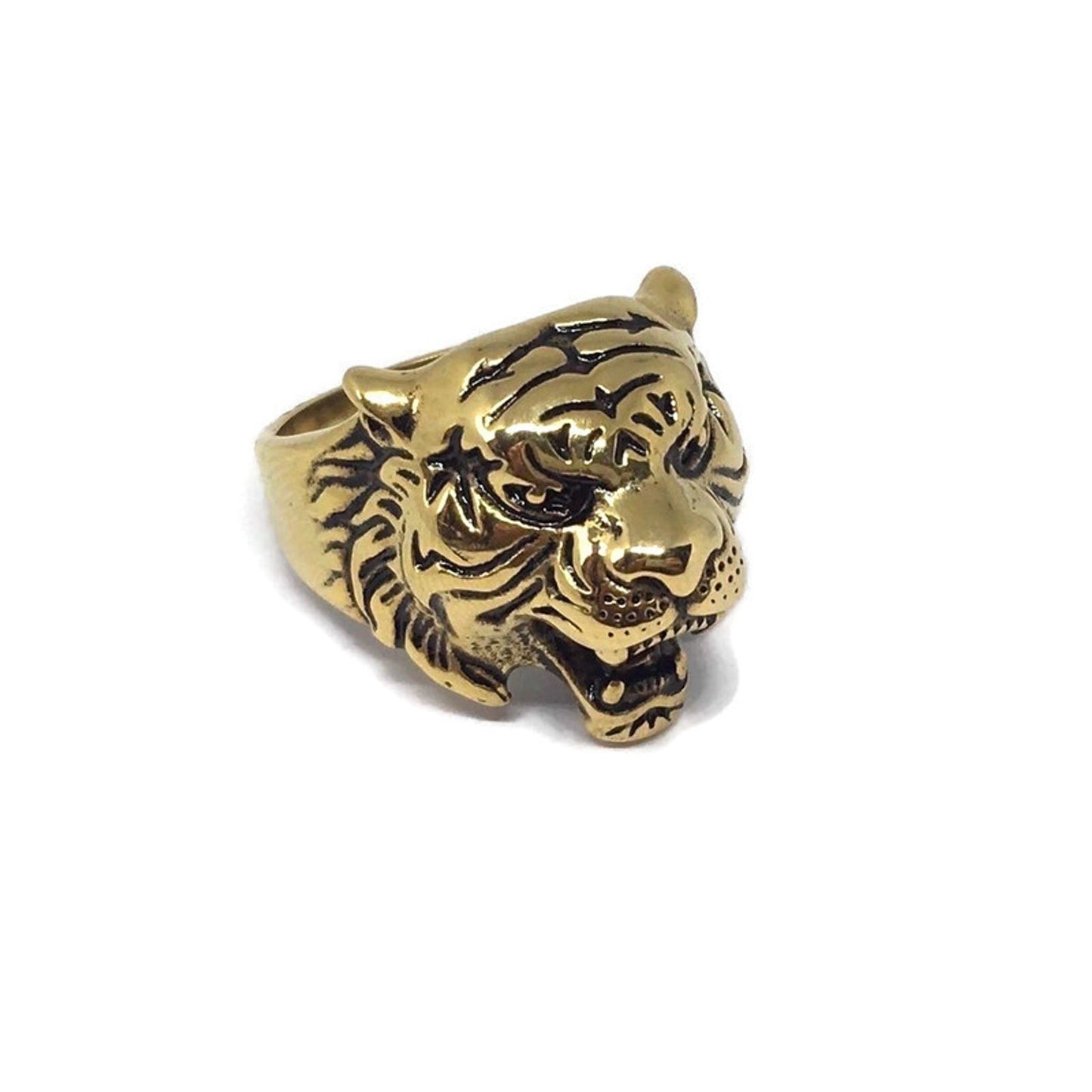 Tibetan Tiger Statement Ring