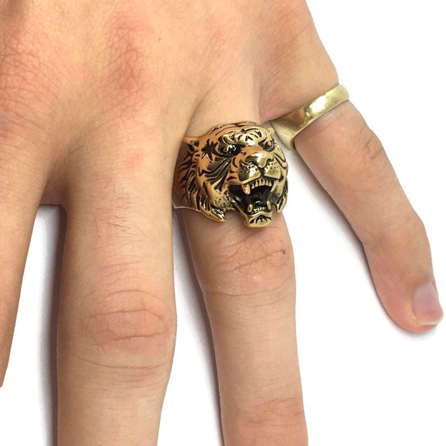 Tibetan Tiger Statement Ring