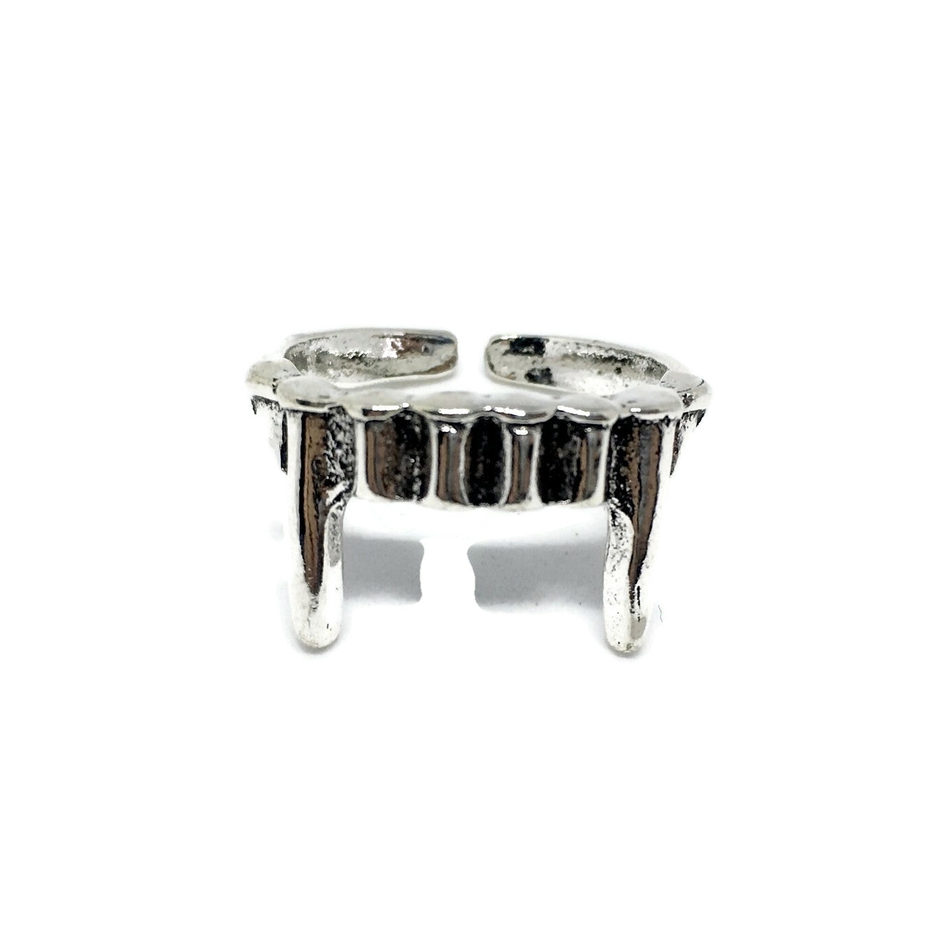 Vampire Fangs Adjustable Band Ring