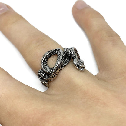 Snake Adjustable Wraparound Ring