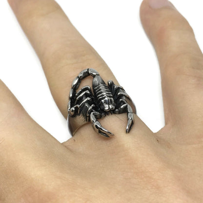 Scorpion Cutout Statement Ring