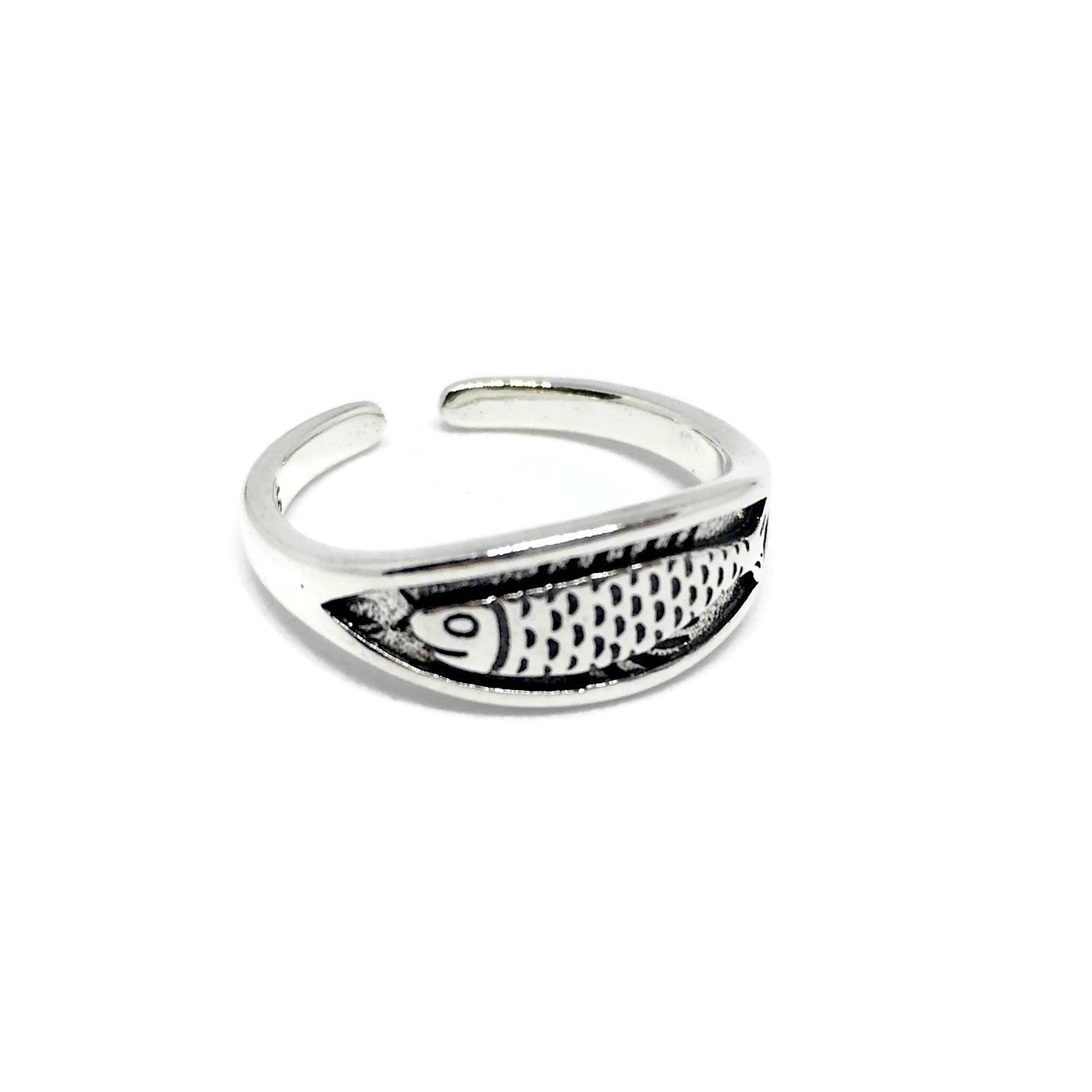 Fish Adjustable Band Ring