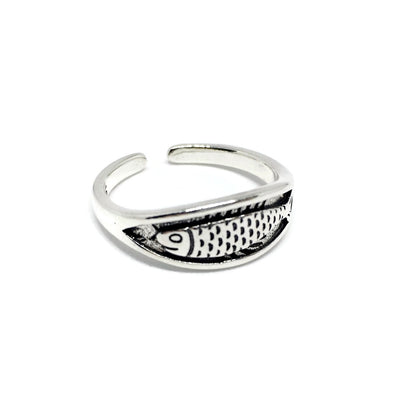 Fish Adjustable Band Ring