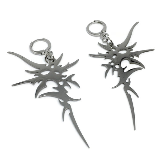 Spiky Lightning Bolt Earrings