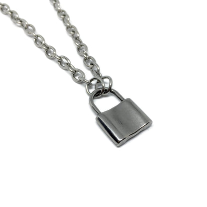 Chunky Padlock Link Necklace