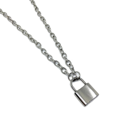 Chunky Padlock Link Necklace