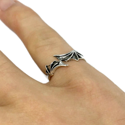 Angel / Demon Wing Band Ring