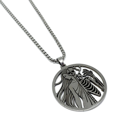 Angel vs Demon Circle Necklace