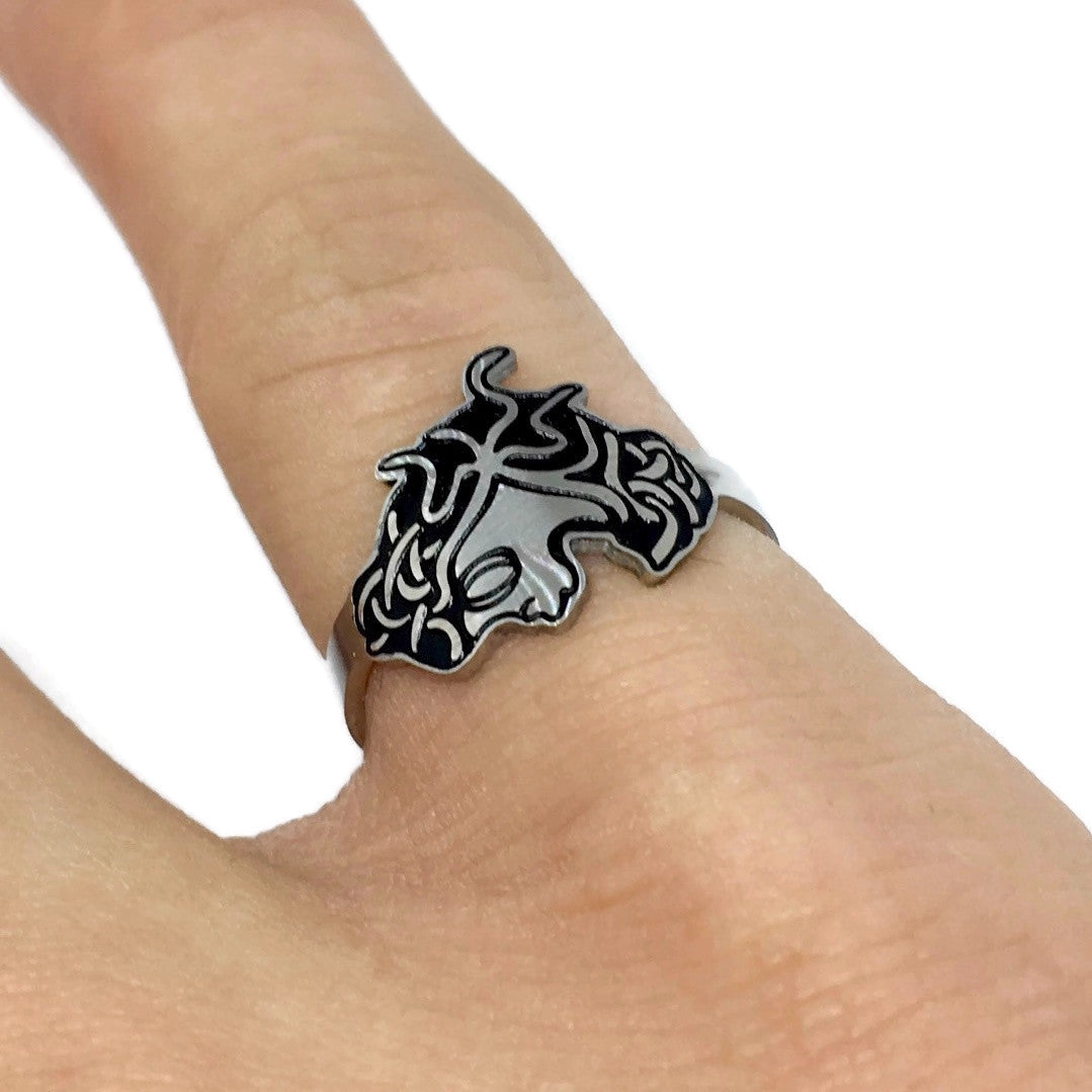 Medusa Adjustable Stainless Steel Ring