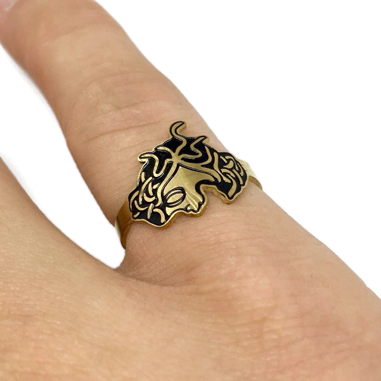 Medusa Adjustable Stainless Steel Ring