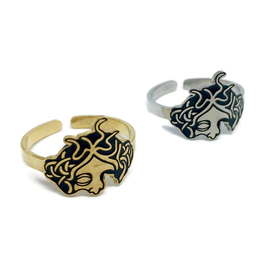 Medusa Adjustable Stainless Steel Ring